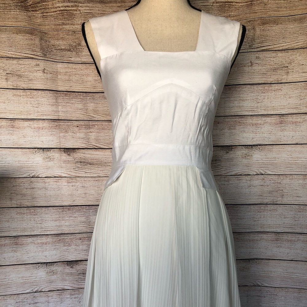 White midi dress.